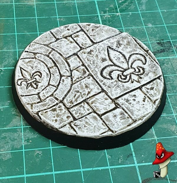 65mm Resin Base B, sisters battle, sororitas, ruined sanctuary, inquisition 40k