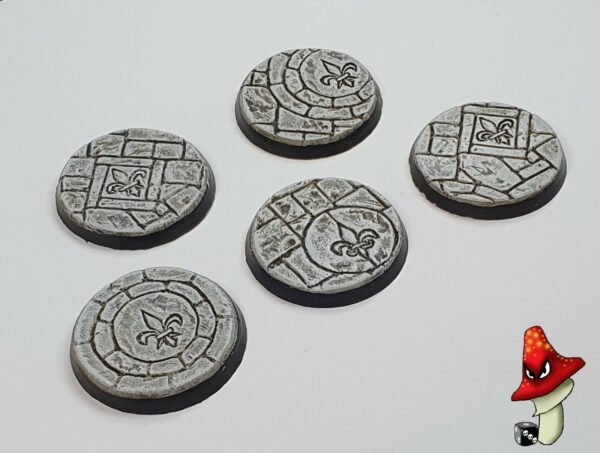 40mm Resin Base A, sisters battle, sororitas, ruined sanctuary, inquisition 40k