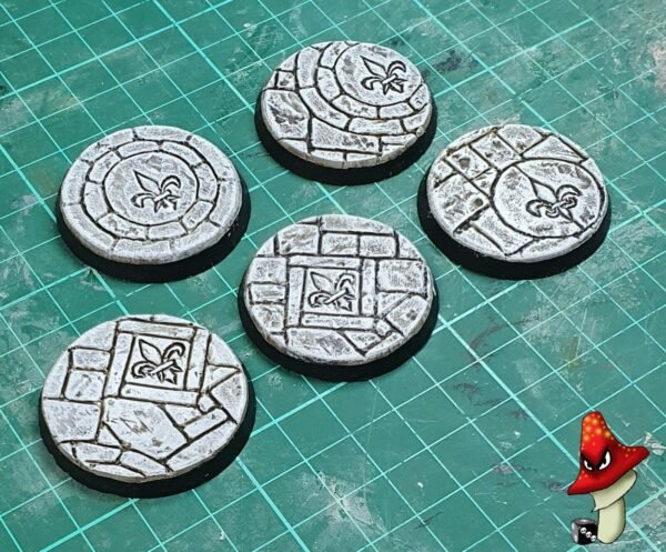 40mm Resin Base A, sisters battle, sororitas, ruined sanctuary, inquisition 40k - Image 2