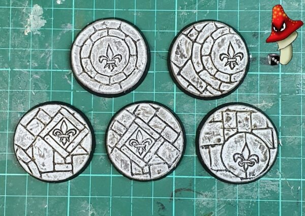 40mm Resin Base A, sisters battle, sororitas, ruined sanctuary, inquisition 40k - Image 4