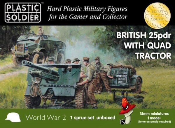 Plastic Soldier Company 15mm British 25pdr & Morris Quad Tractor  1 x Sprue Set