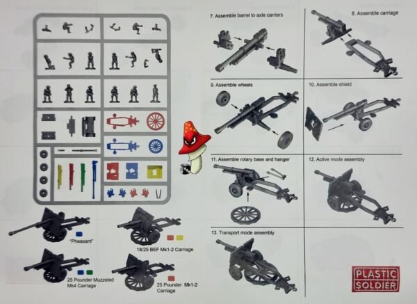 Plastic Soldier Company 15mm British 25pdr & Morris Quad Tractor  1 x Sprue Set - Image 5