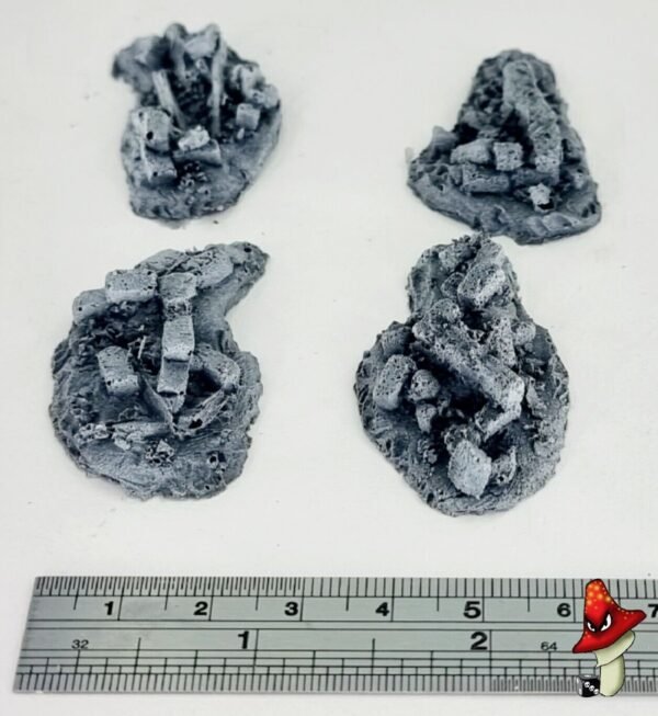 Javis Walling Rubble Scenery (2 per pack)  1/72 1/76 20mm Scale - JR2 - Image 3