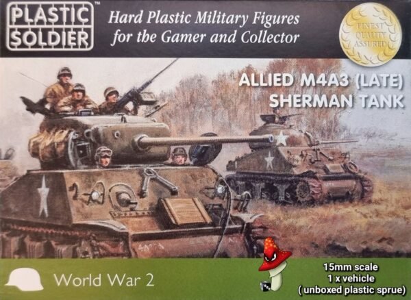 Plastic Soldier Company 15mm WW2 Allied M4A4   ( Late ) Sherman Tank 1 x Sprue