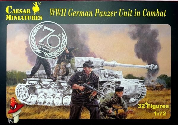 Caesar Minitures WWII German Panzer Unit in Combat 1:72 wargames  unboxed