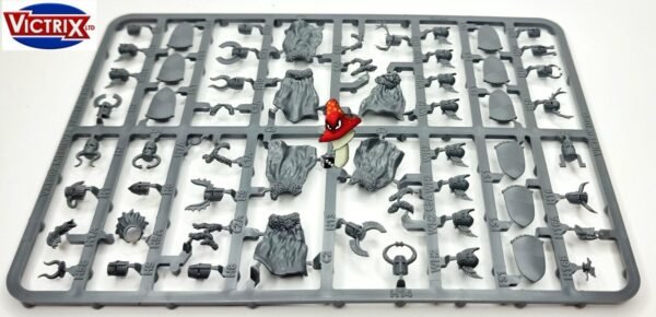 Victrix Medieval & Fantasy Heads, Cloaks & Shields 28mm 1:56 1 X Plastic Sprue - Image 7