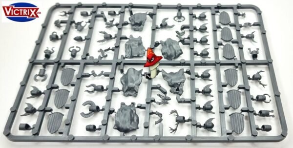 Victrix Medieval & Fantasy Heads, Cloaks & Shields 28mm 1:56 1 X Plastic Sprue - Image 12