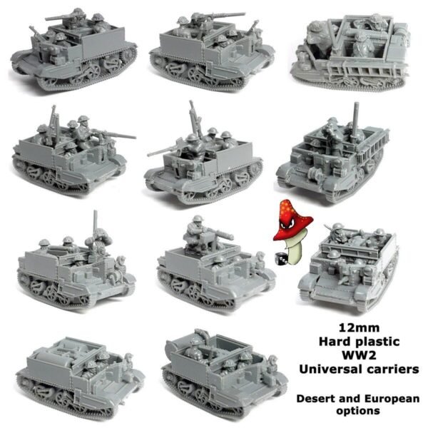 Victrix 2 x Universal Carriers  12mm 1:144 scale WWII 1 x sprue loose VG12031 - Image 4