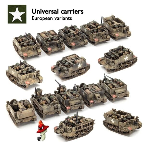 Victrix 2 x Universal Carriers  12mm 1:144 scale WWII 1 x sprue loose VG12031 - Image 5