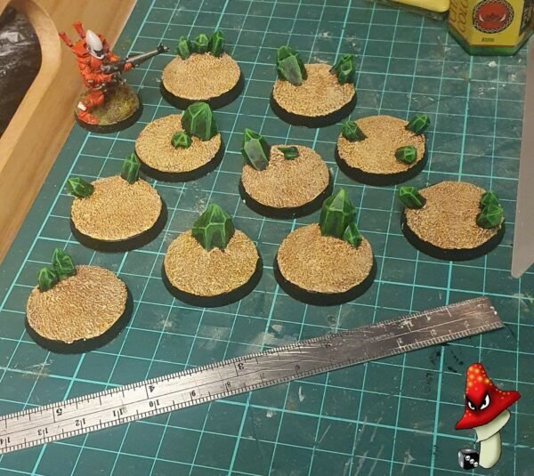 10 x 32mm Crystals Scenic Round Resin Bases  Warhammer 40K Space Marine necron - Image 3