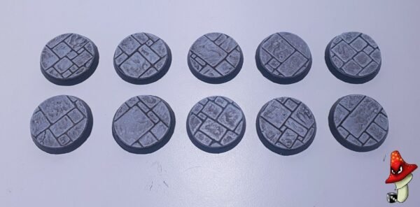 32mm Round Paved Dungeon / Temple Scenic Resin Bases Warhammer 40K D&D fantasy - Image 8