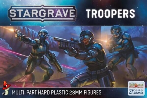 Stargrave Troopers 1 x sprue: 5 x figures 28mm 1/56 scale North Star Miniatures