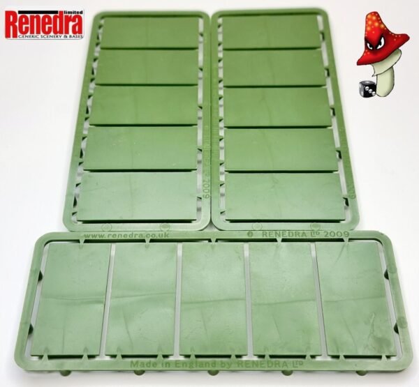 Renedra 25mm X 50mm 15 Plastic Cavalry Bases Green Table Top Wargames - Image 6