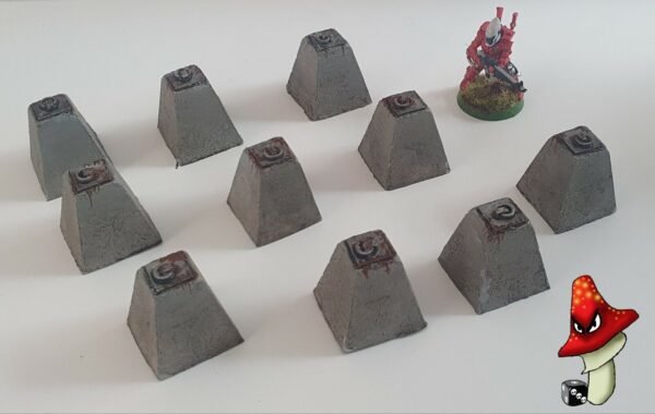 Dragons Teeth Tank Traps - 28mm Resin Urban Wargames Scenery 40k Warhammer - Image 11