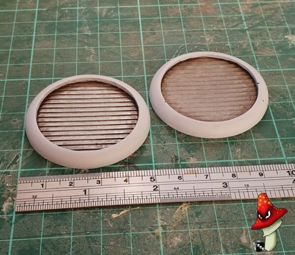 2 x Air Vents 50mm diameter, wargames scenery urban terrain scale 40k Necromunda