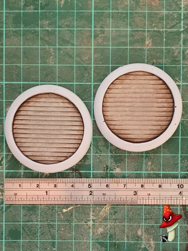 2 x Air Vents 50mm diameter, wargames scenery urban terrain scale 40k Necromunda - Image 2