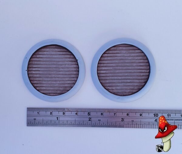 2 x Air Vents 50mm diameter, wargames scenery urban terrain scale 40k Necromunda - Image 4