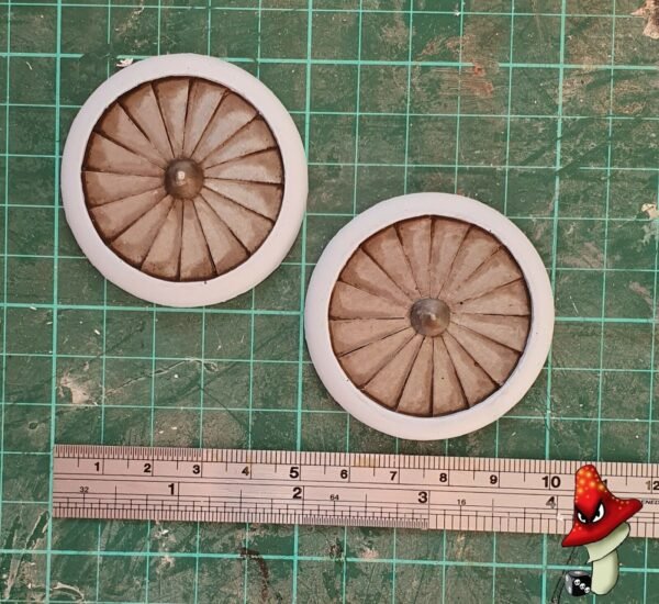 2 x Lift Fans 50mm diameter, wargames scenery urban terrain 28mm 40k killteam - Image 2