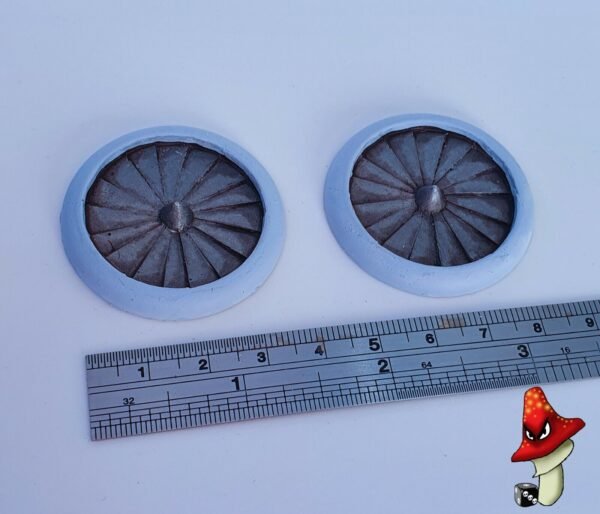 2 x Lift Fans 40mm diameter, wargames scenery urban terrain 28mm 40k Necromunda - Image 6