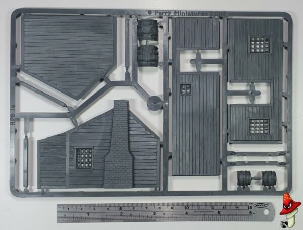 1 x North American Farmhouse 1750 - 1900 Perry Miniatures  2 x sprue unboxed 28m - Image 3