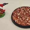 60mm  x 1 Skulls & Bones Recessed Round Resin base,  bone piles chaos undead 40k - Image 2