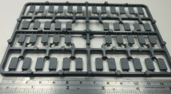 American Style Grave stones  Renedra set (b) wargames scenery 1 x sprue - Image 3