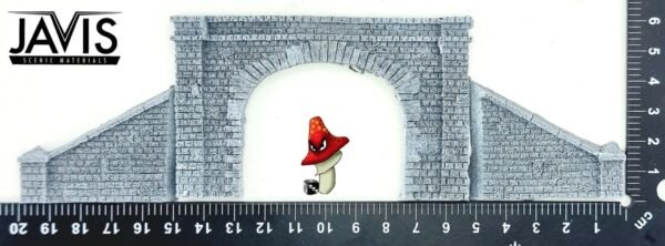 Javis N Gauge Tunnel Portal Double Track Side Walls Resin Model Kit - Image 2