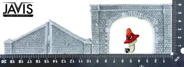 Javis N Gauge Tunnel Portal Double Track Side Walls Resin Model Kit - Image 3