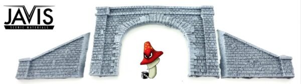 Javis N Gauge Tunnel Portal Double Track Side Walls Resin Model Kit - Image 5