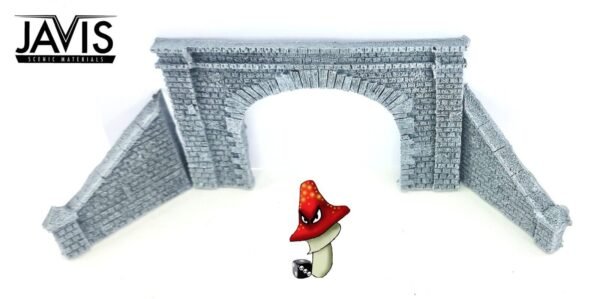 Javis N Gauge Tunnel Portal Double Track Side Walls Resin Model Kit - Image 6