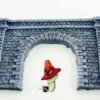 Javis N Gauge Tunnel Portal Single Track Side Walls Resin Model Kit - Image 5