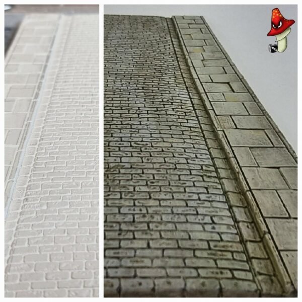 Cobblestone Resin Straight Road Section, 28mm scale wargames scenery Bolt action - Image 7