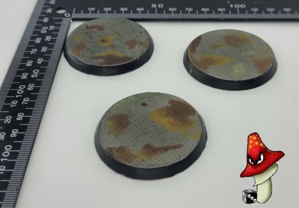 3 x 50mm Metal flooring Round Resin Bases 40k wargames industrial Warhammer - Image 3