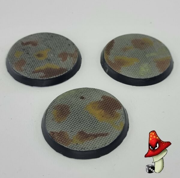 3 x 50mm Metal flooring Round Resin Bases 40k wargames industrial Warhammer - Image 4