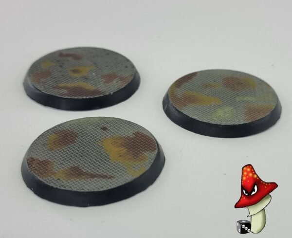 3 x 50mm Metal flooring Round Resin Bases 40k wargames industrial Warhammer - Image 6