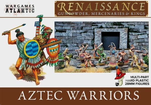 Aztec Warriors Wargames Atlantic Renaissance  28mm 1/56  1 x sprue unboxed