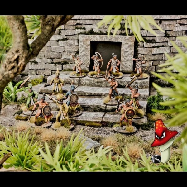 Aztec Warriors Wargames Atlantic Renaissance  28mm 1/56  1 x sprue unboxed - Image 2