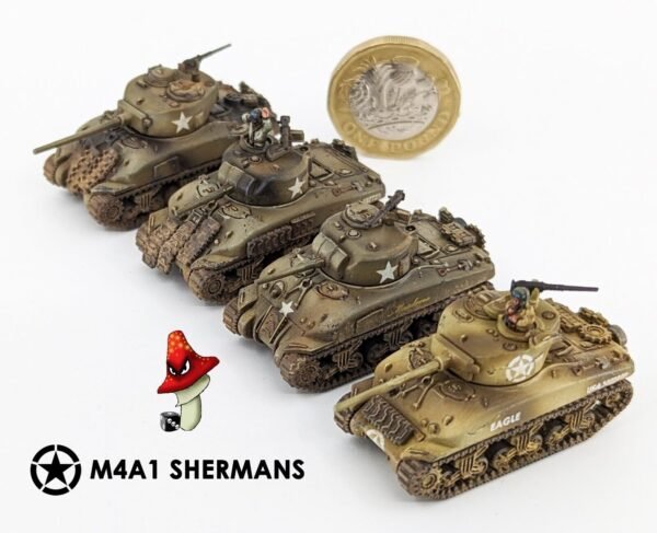 Victrix 2 x M4A1 Shermans 12mm 1:144 scale WWII Tanks VG12018 1 X Sprue Unboxed - Image 14