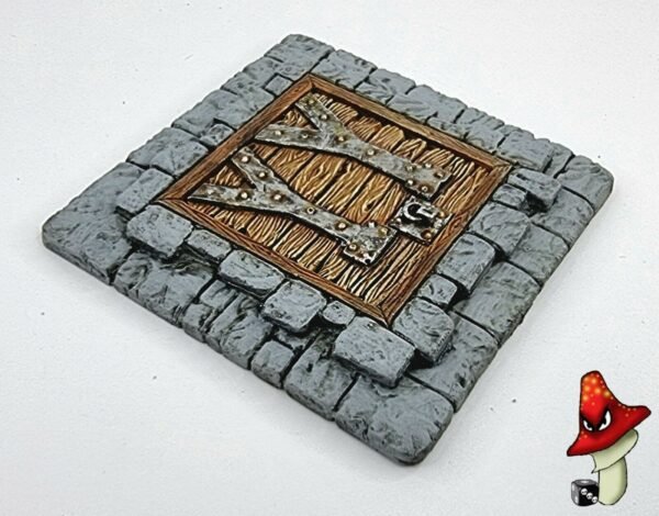 Dungeon Trap Door 28mm scale Wargames Warhammer 40k Scenery Terrain Base & Door