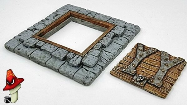 Dungeon Trap Door 28mm scale Wargames Warhammer 40k Scenery Terrain Base & Door - Image 2