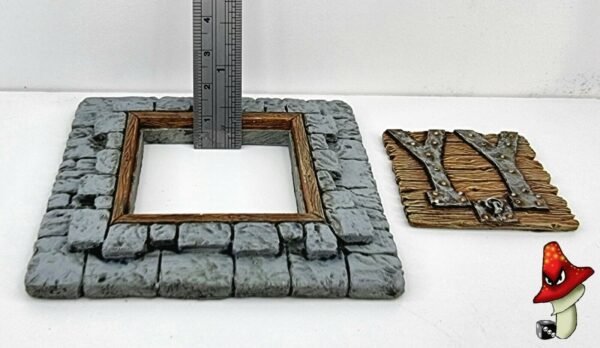 Dungeon Trap Door 28mm scale Wargames Warhammer 40k Scenery Terrain Base & Door - Image 3