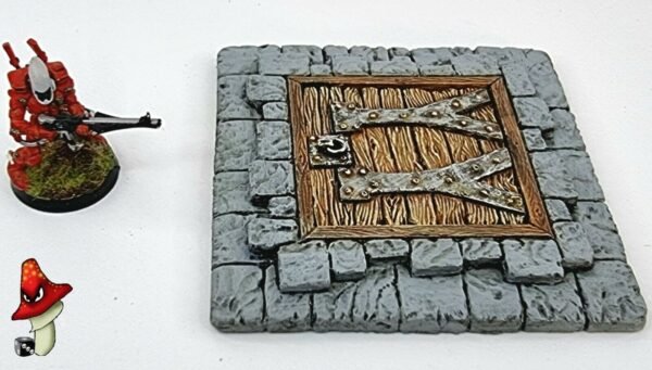 Dungeon Trap Door 28mm scale Wargames Warhammer 40k Scenery Terrain Base & Door - Image 8