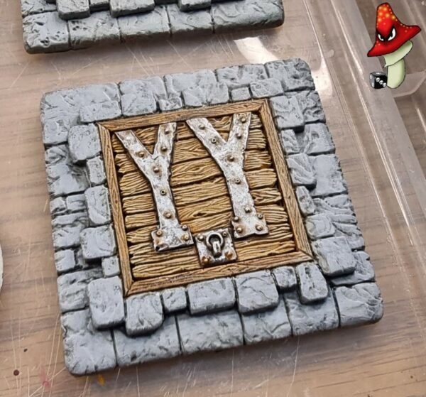 Dungeon Trap Door 28mm scale Wargames Warhammer 40k Scenery Terrain Base & Door - Image 9