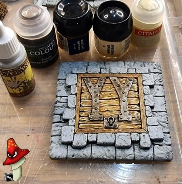 Dungeon Trap Door 28mm scale Wargames Warhammer 40k Scenery Terrain Base & Door - Image 11