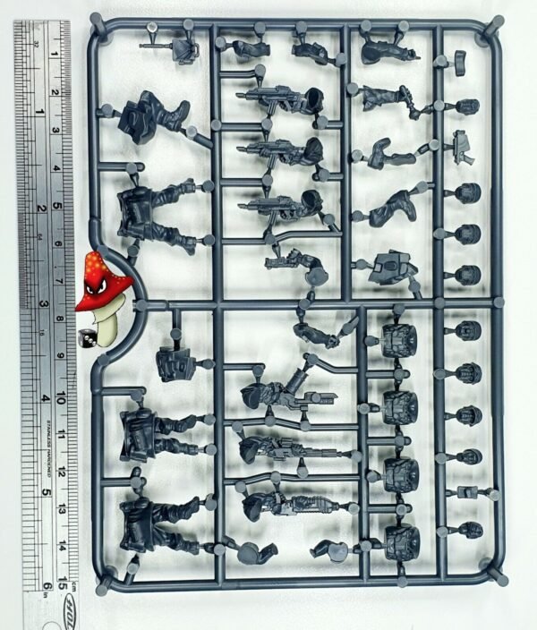 Raumjager Infantry Wargames Atlantic 28mm 1/56 scale 1 sprue unboxed 40k scifi - Image 4