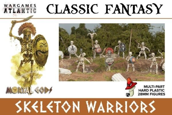 Classic Fantasy Skeleton Warriors Wargames Atlantic 28mm 1/56 1 sprue unboxed