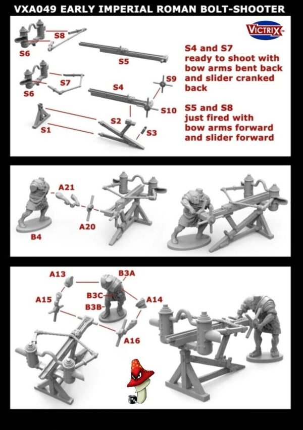 Victrix Early Imperial Roman Bolt-Shooter 28mm 1/56 1 x Plastic Sprue Unboxed - Image 4