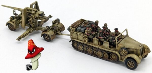 Victrix German 88mm Gun and Sd.Kfz.7 12mm 1:144 scale WWII 1 x sprue Set - Image 7