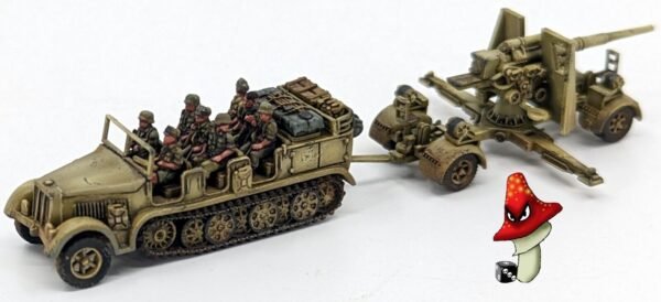 Victrix German 88mm Gun and Sd.Kfz.7 12mm 1:144 scale WWII 1 x sprue Set - Image 8