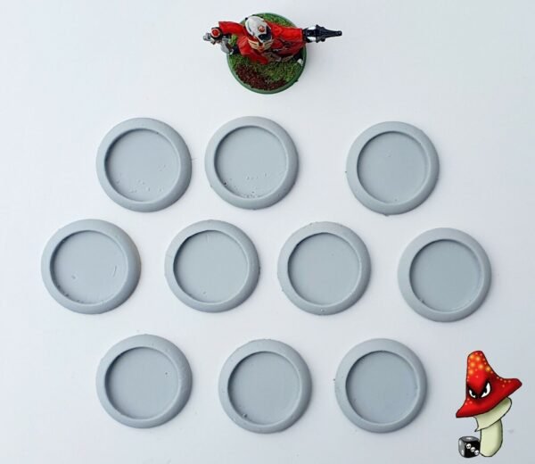 10 x 30mm DS Hollow Recessed Blank Round Resin Bases - Image 6
